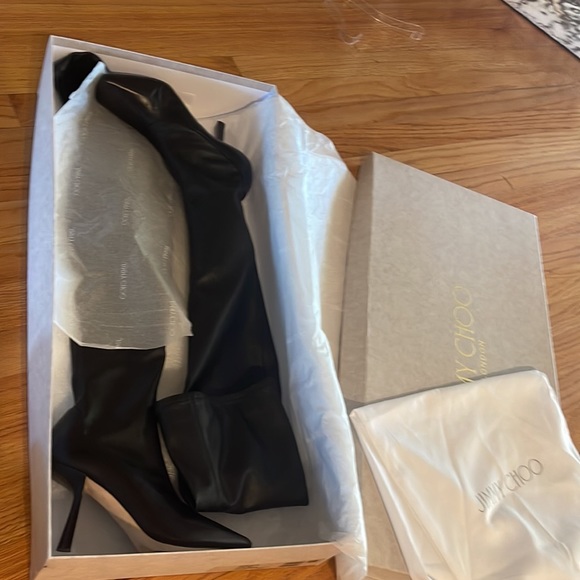 Jimmy Choo Mire 85 over knee heeled boots sz 36 - Picture 12 of 16
